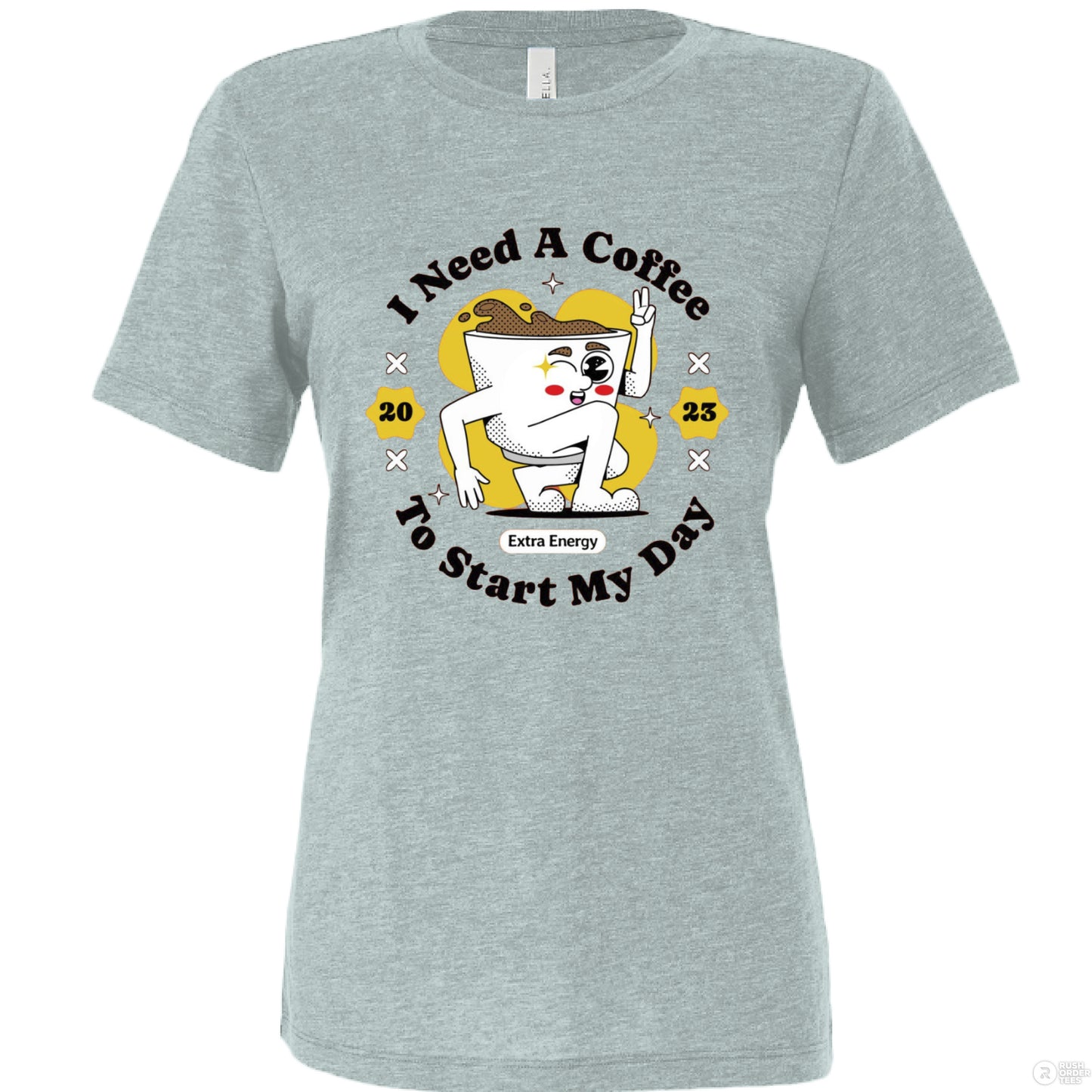 Dusty Blue Triblend - FRONT