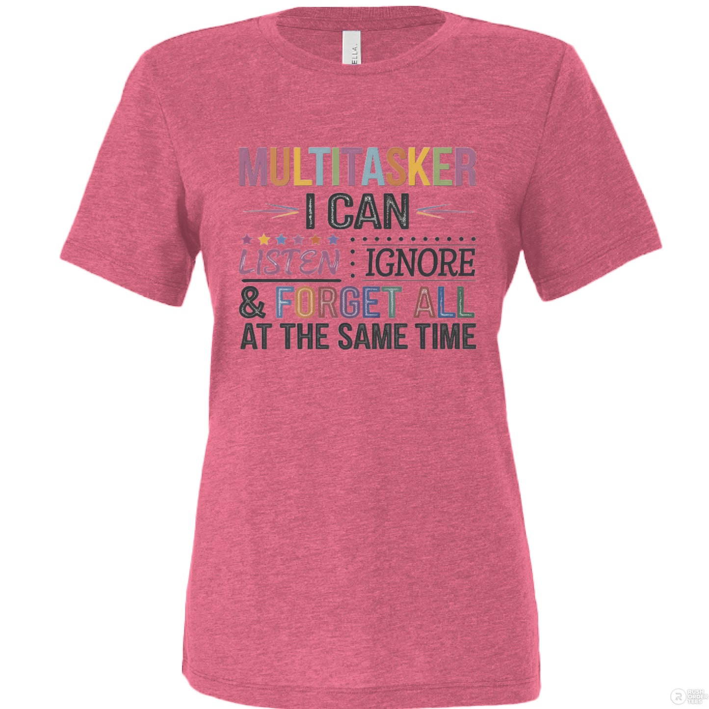Char Pink Triblend - FRONT