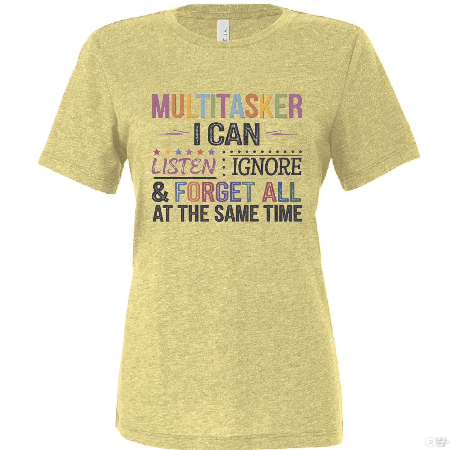 Pale Yellow Triblend - FRONT