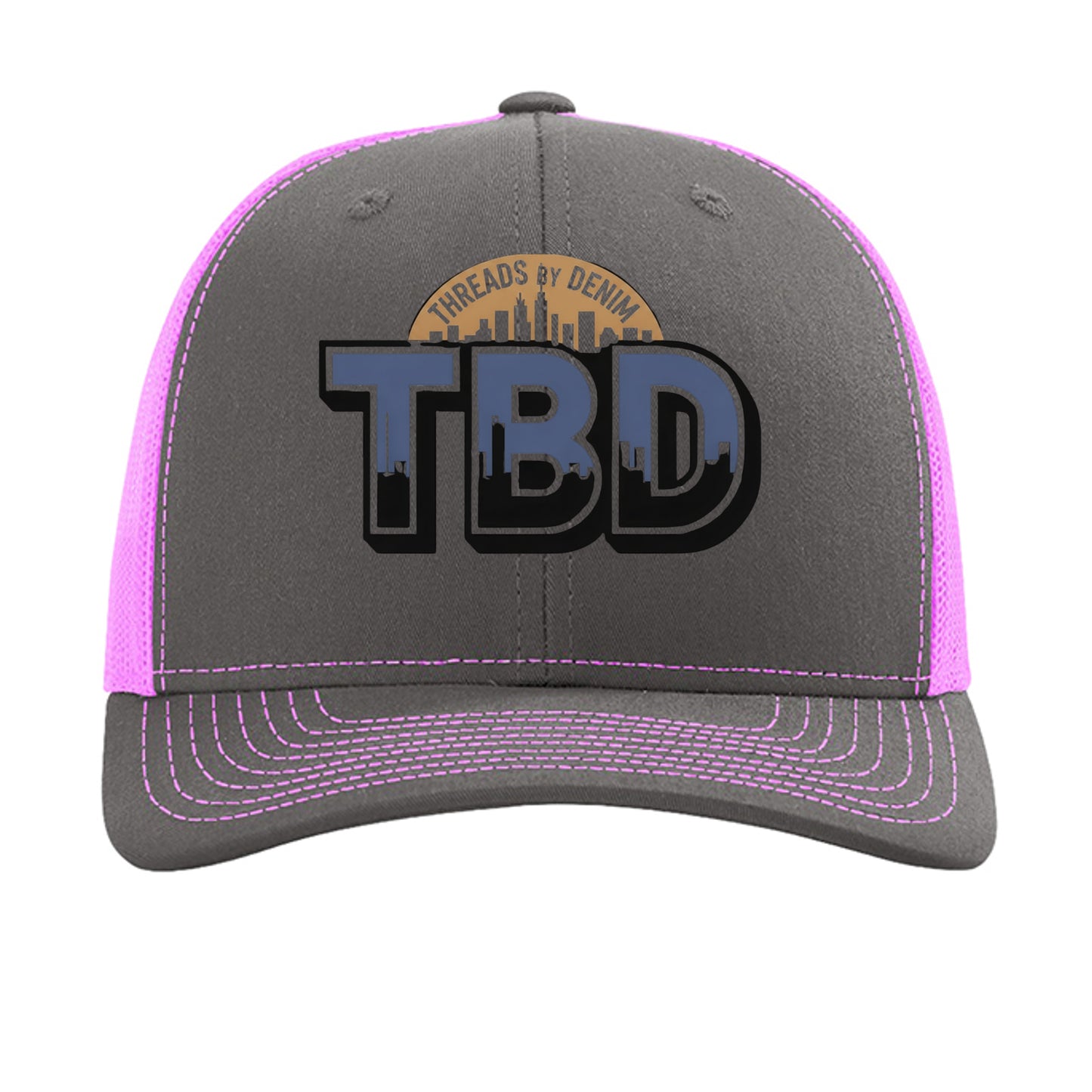 Charcoal/ Neon Pink - 112 - FRONT