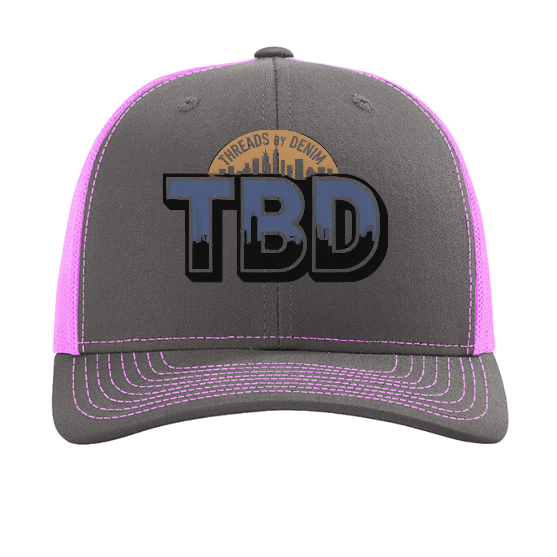 Charcoal/ Neon Pink - 112 - FRONT